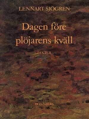 cover image of Dagen före plöjarens kväll
